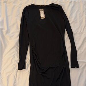 Boohoo Black maternity Long Sleeve Dress